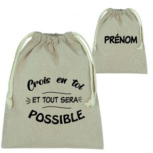 Sac de rangement chaussures + Prénom